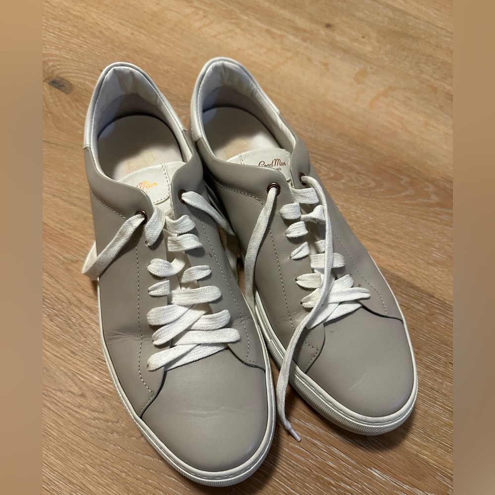 Good Man Brand Grey Leather Sneakers